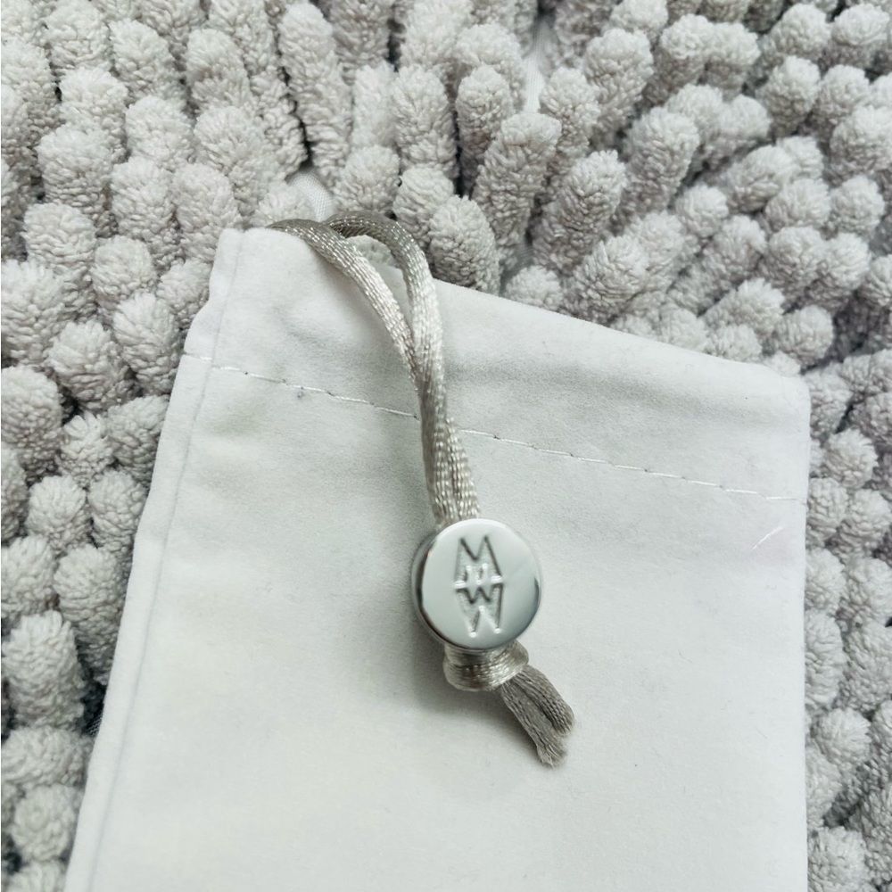 MICHELE Light Grey Drawstring Pouch - Picture 3 of 3